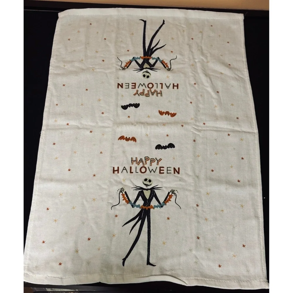 Disney Nightmare Before Christmas Jack Skellington Halloween Kitchen Towels 2pk